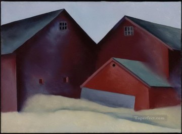 ジョージア・オキーフ Painting - Ends of Barns ジョージア・オキーフ アメリカのモダニズム 精密主義